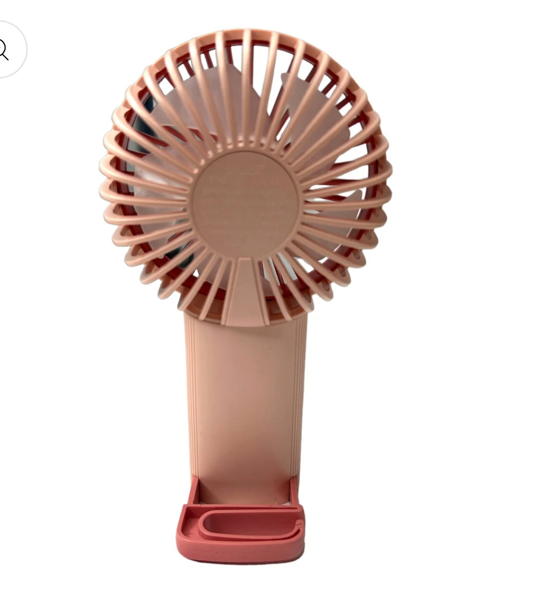 Handheld desktop usb fan lighting functions fan